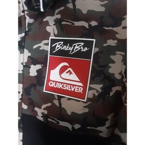 Binky Bro x Quiksilver Powder Club Kids Snow Suit Camo Size 10/M